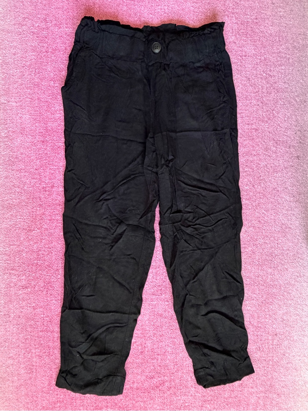 Women’s Black Rayon Capris - Small